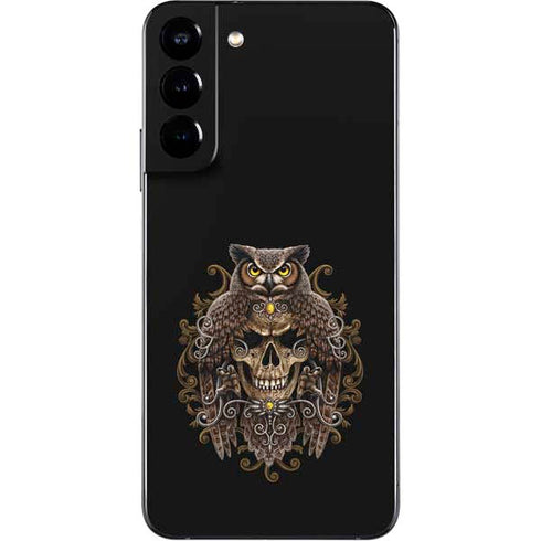 Skull and Owl by Sarah Richter Galaxy S22 Plus Skin